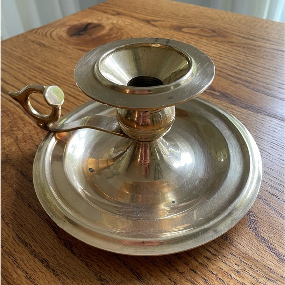 Vintage brass candle holder - Picture 4 of 13